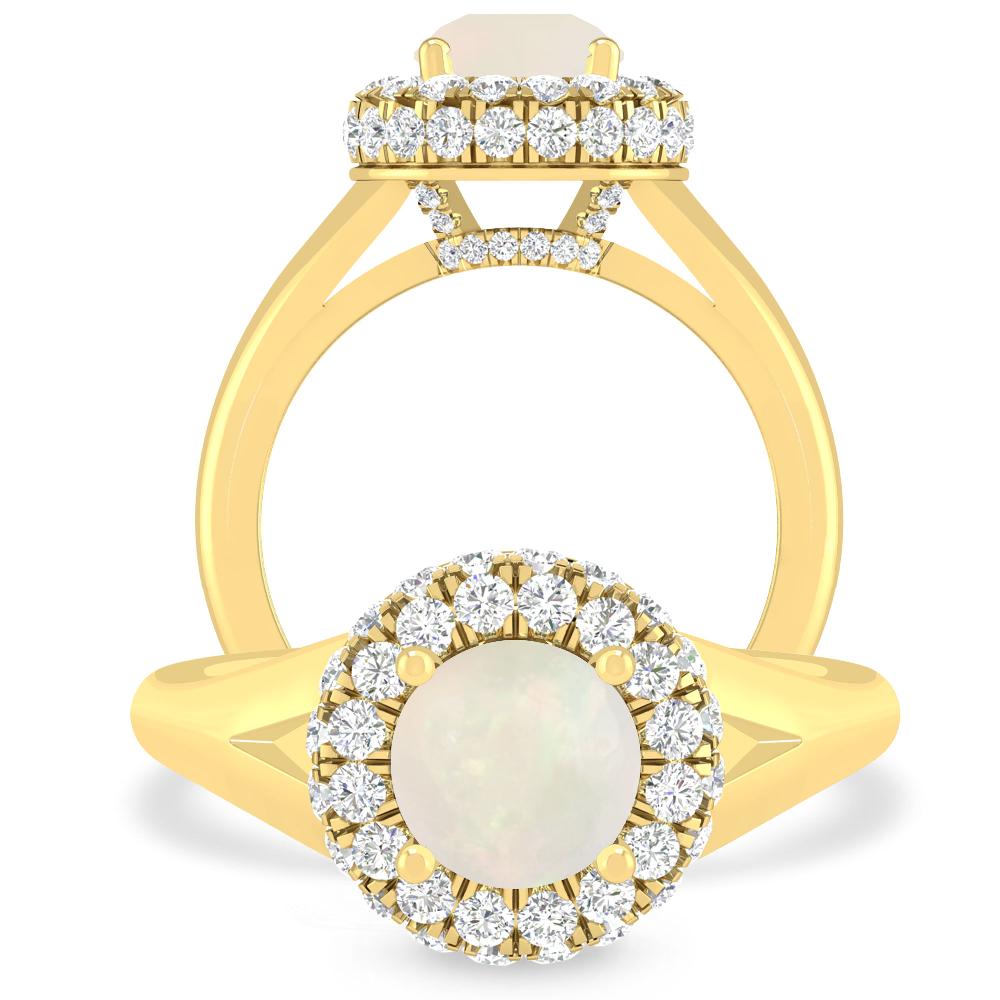 Yellow Gold - Opal