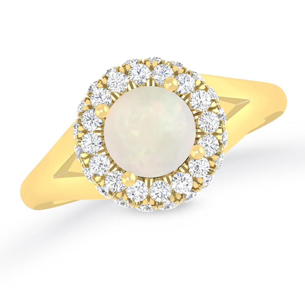 Yellow Gold - Opal