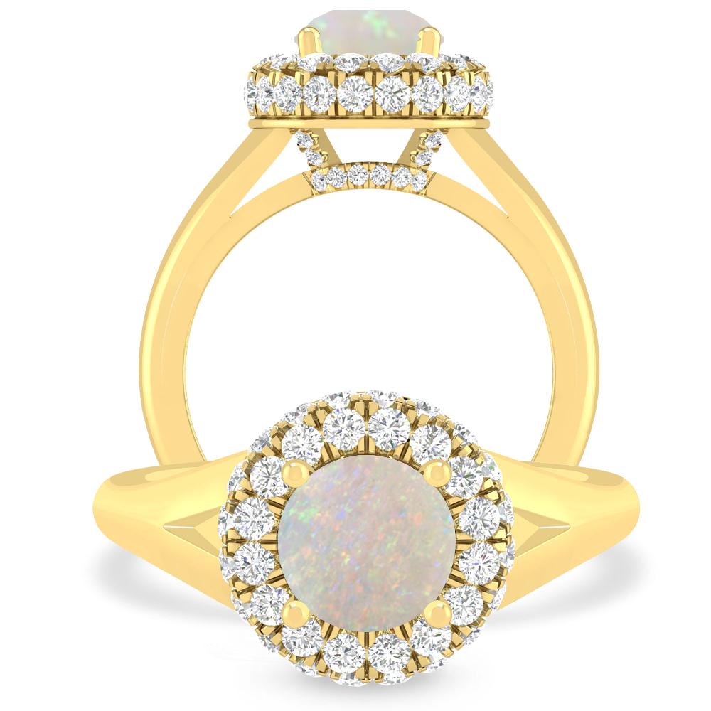 Yellow Gold - Opal