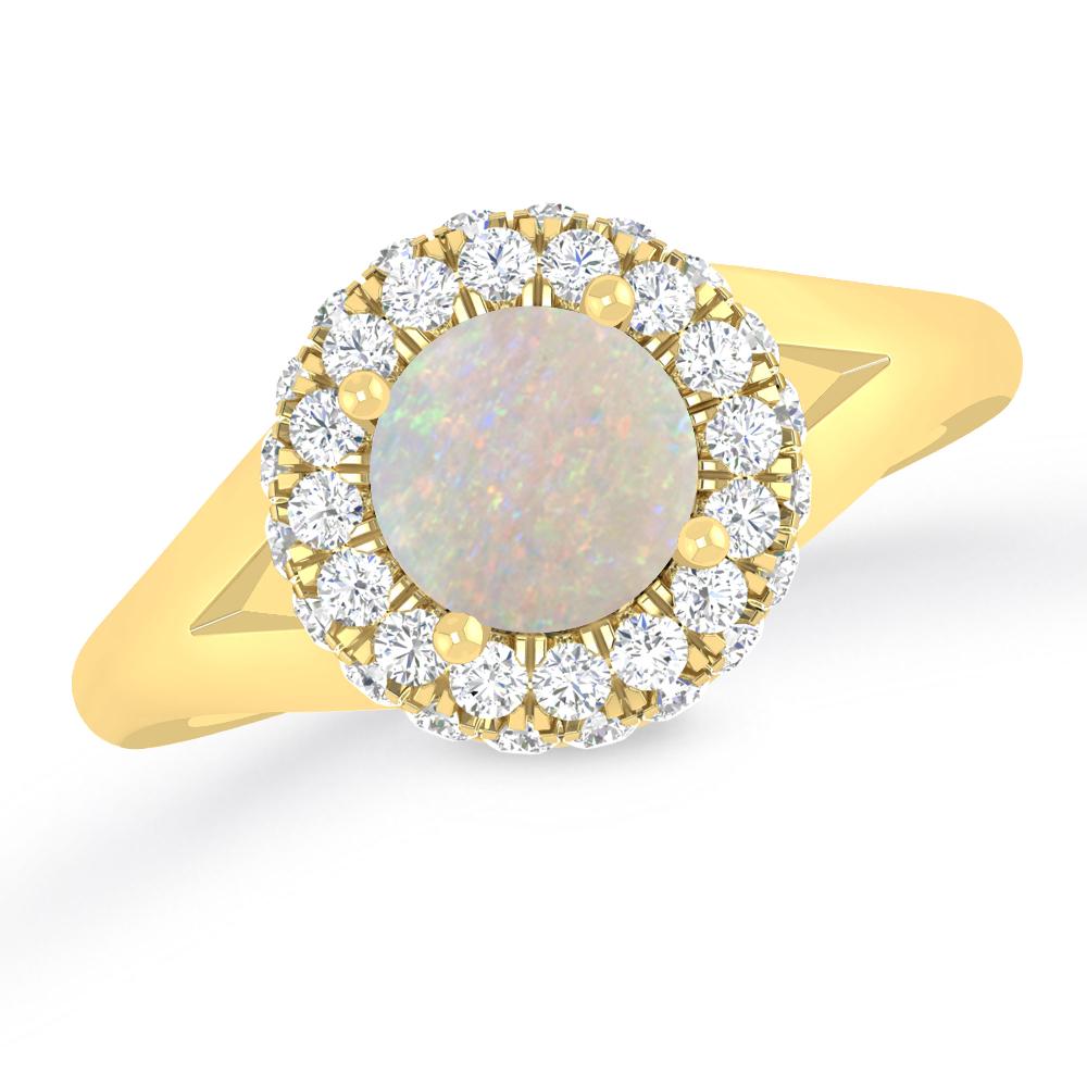 Yellow Gold - Opal