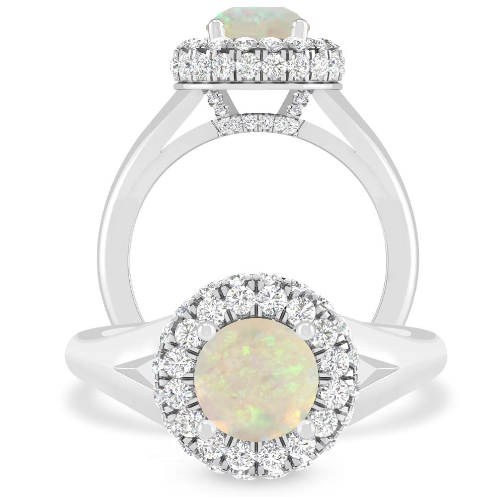 White Gold - Opal