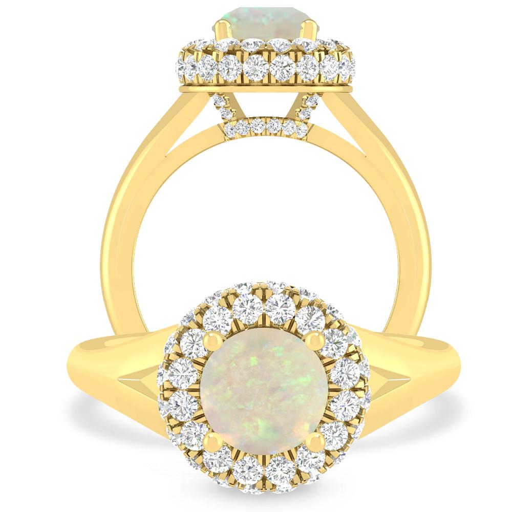 Yellow Gold - Opal