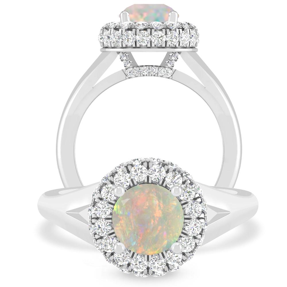 White Gold - Opal