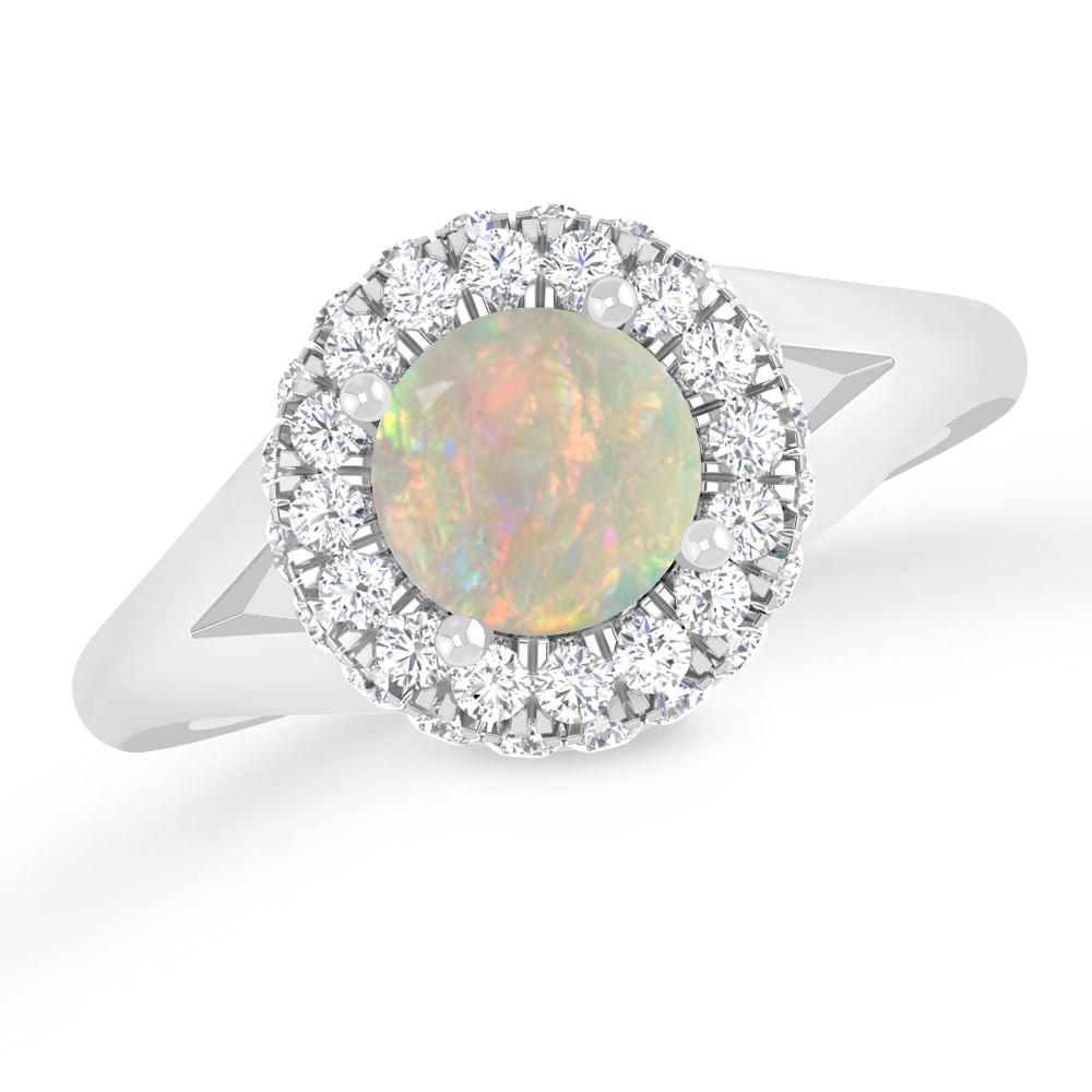 White Gold - Opal