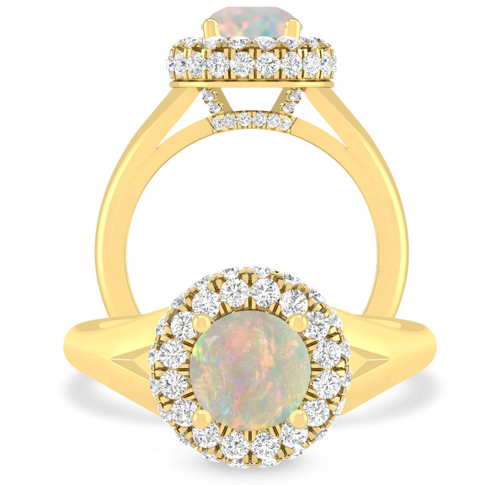 Yellow Gold - Opal