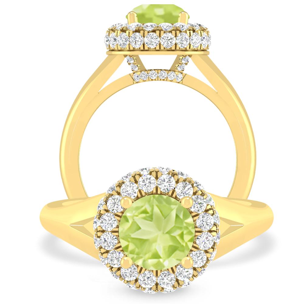 Yellow Gold - Peridot