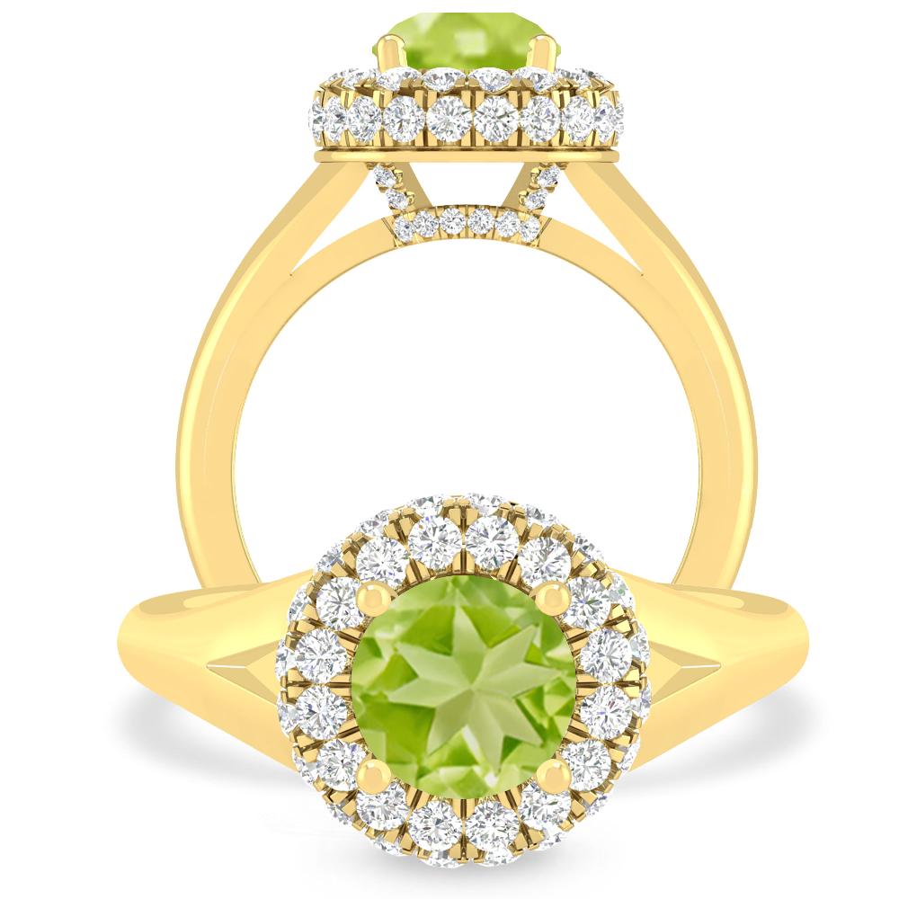 Yellow Gold - Peridot