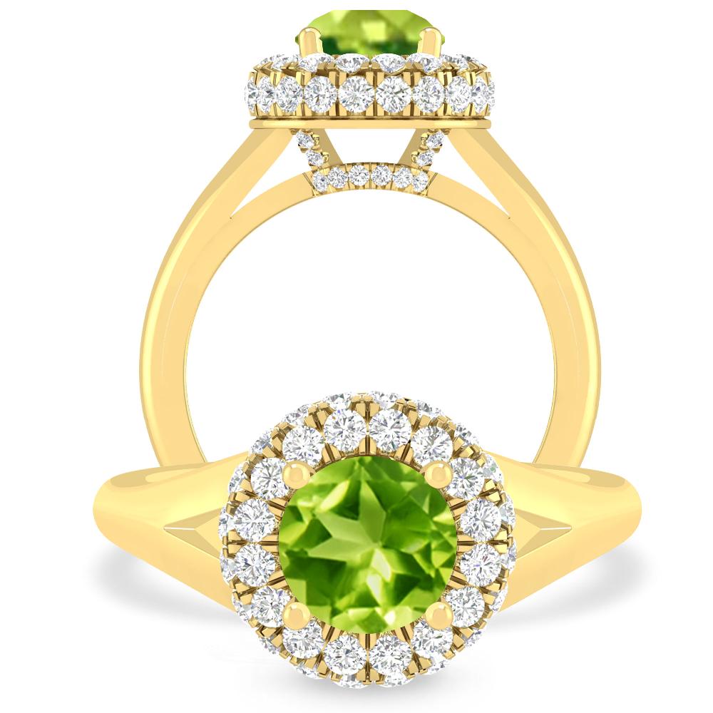 Yellow Gold - Peridot