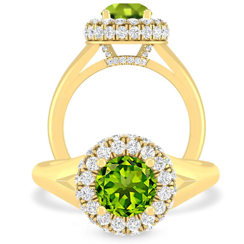 Yellow Gold - Peridot