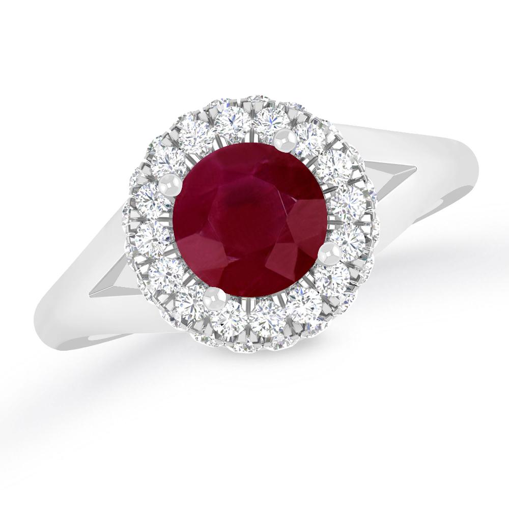 White Gold - Ruby