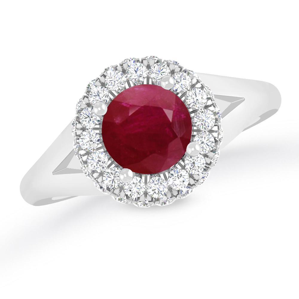 White Gold - Ruby