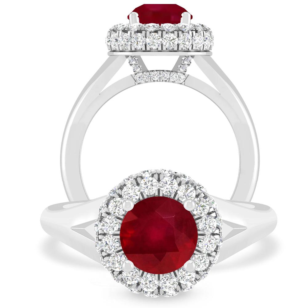 White Gold - Ruby