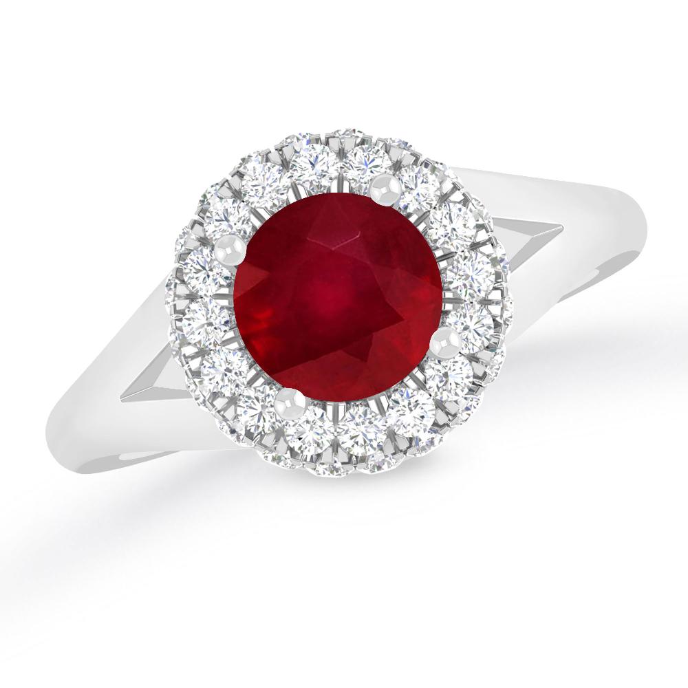 White Gold - Ruby