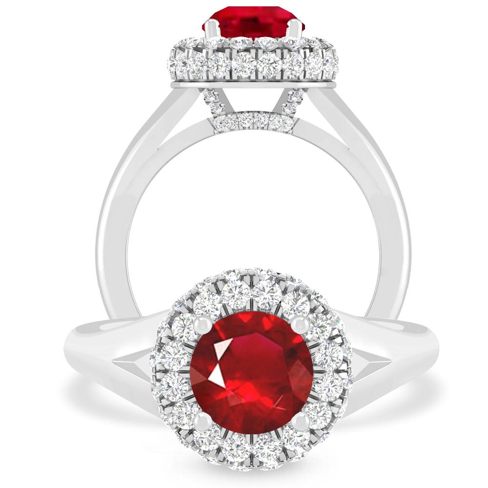 White Gold - Ruby