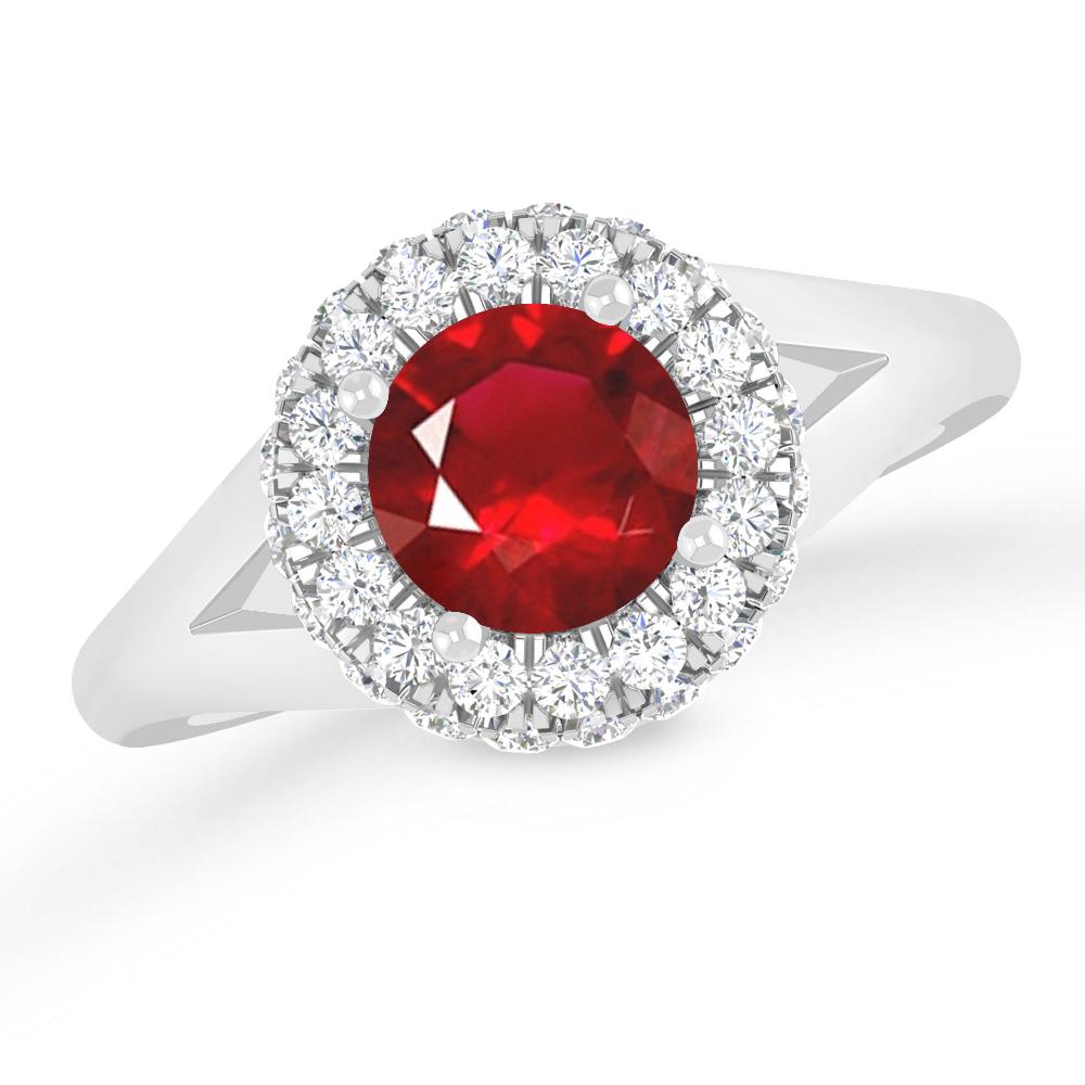 White Gold - Ruby