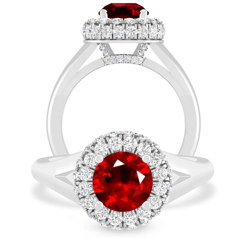 White Gold - Ruby