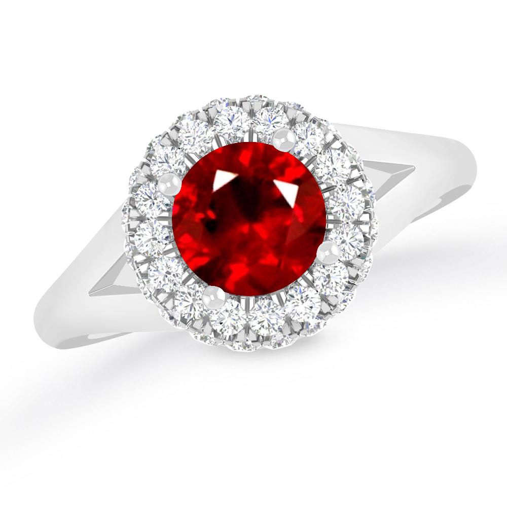 White Gold - Ruby