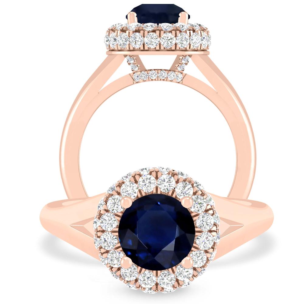 Rose Gold - Sapphire