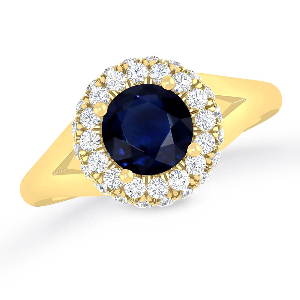 Yellow Gold - Sapphire