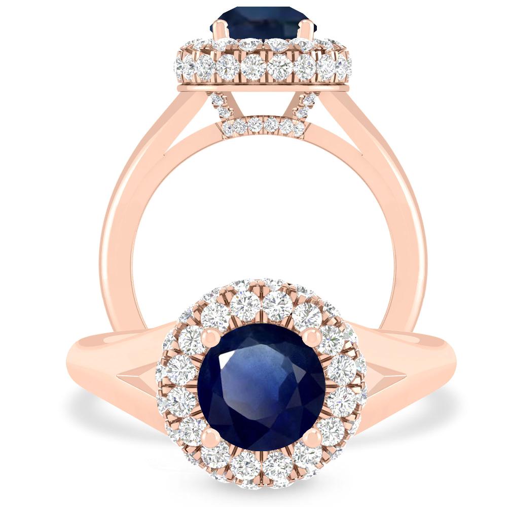 Rose Gold - Sapphire