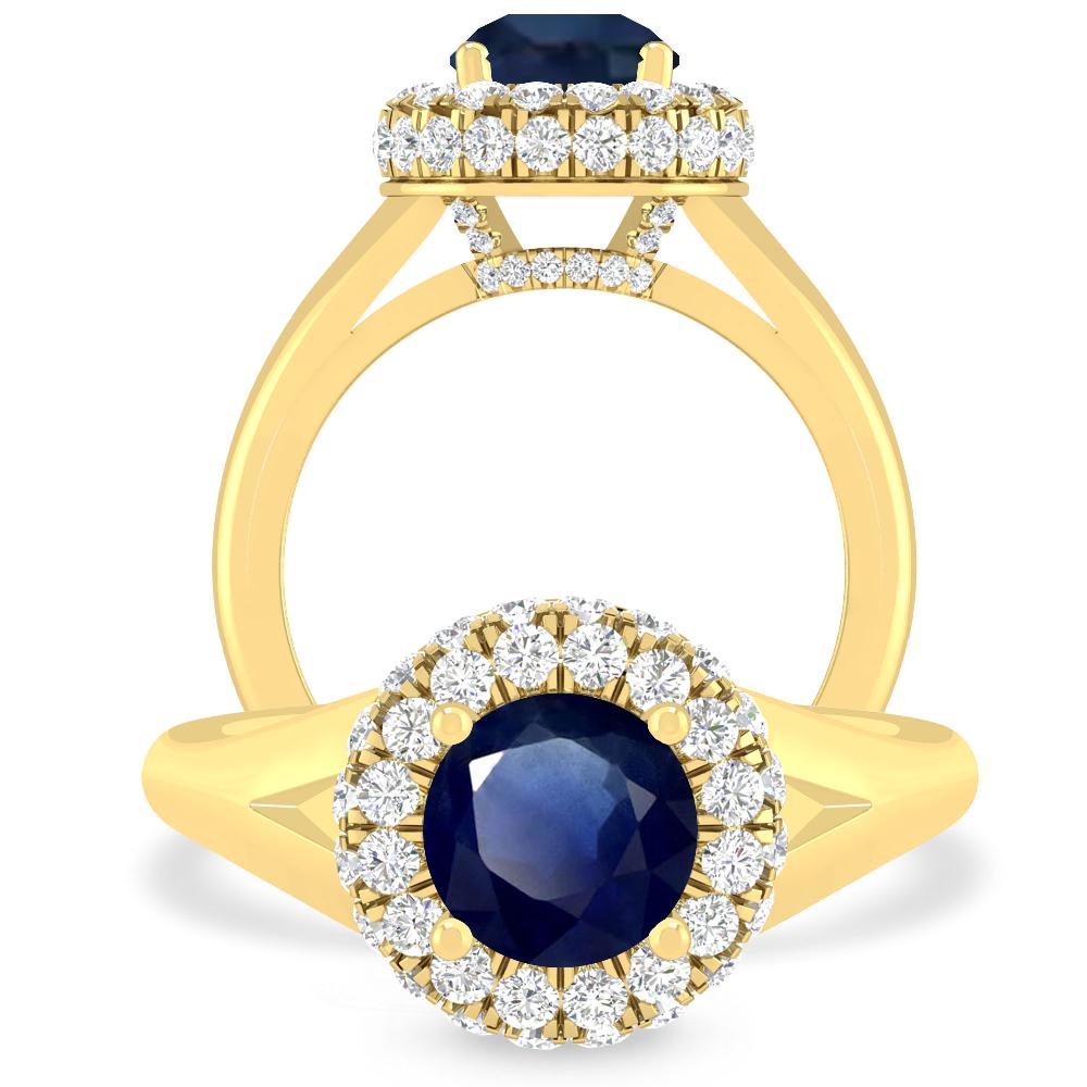 Yellow Gold - Sapphire