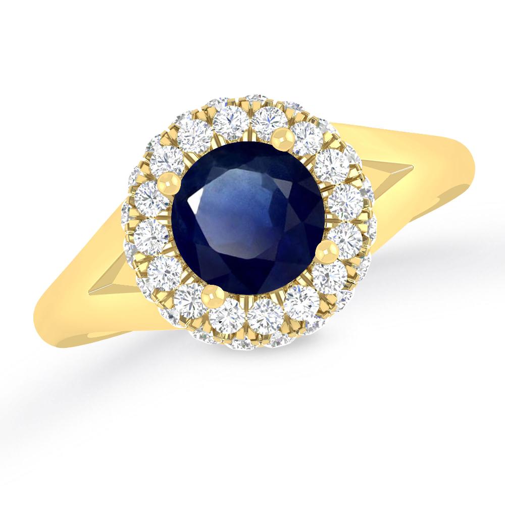 Yellow Gold - Sapphire