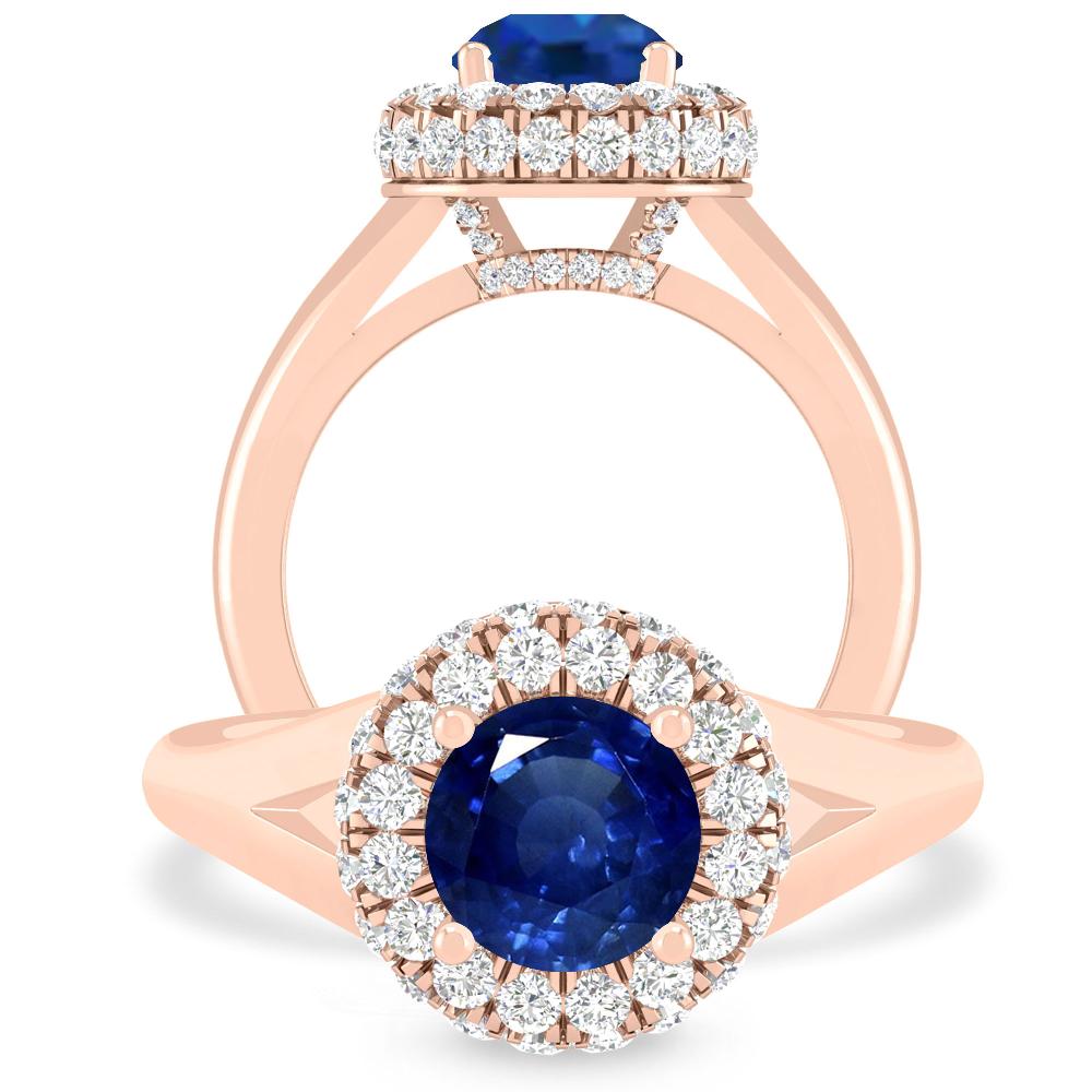 Rose Gold - Sapphire