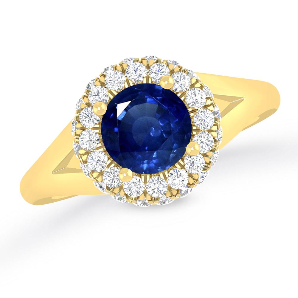 Yellow Gold - Sapphire