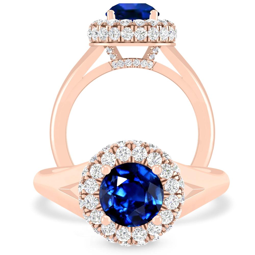 Rose Gold - Sapphire