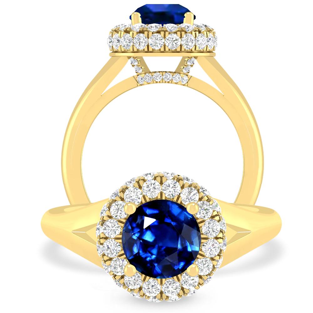 Yellow Gold - Sapphire