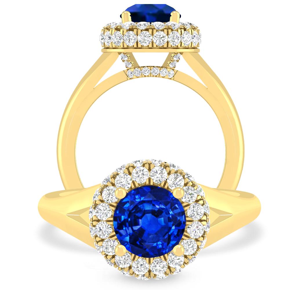 Yellow Gold - Sapphire