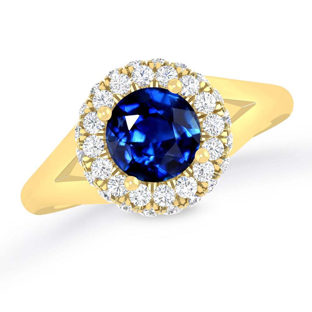 Yellow Gold - Sapphire