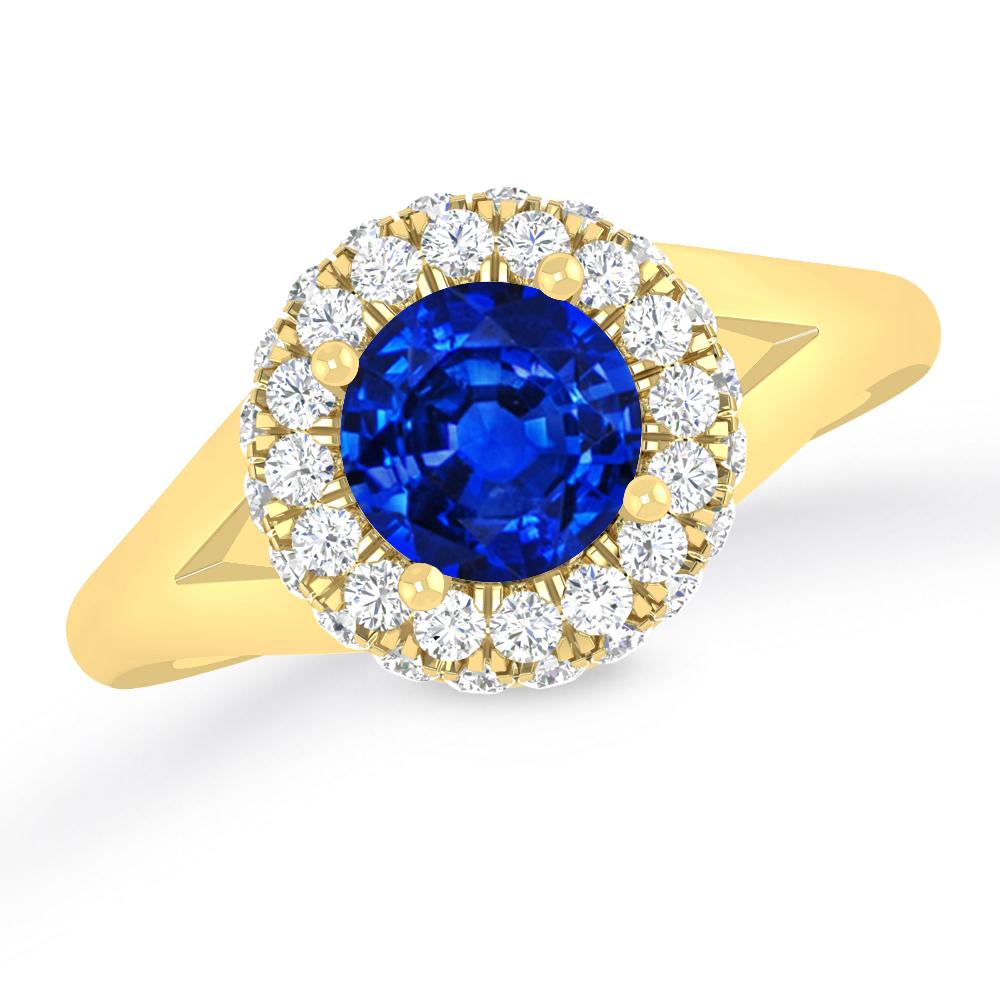 Yellow Gold - Sapphire