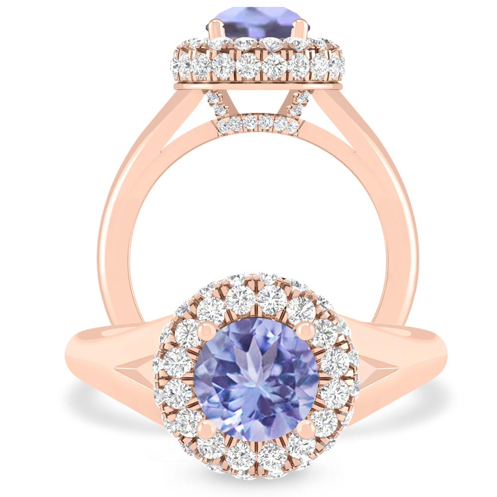 Rose Gold - Tanzanite