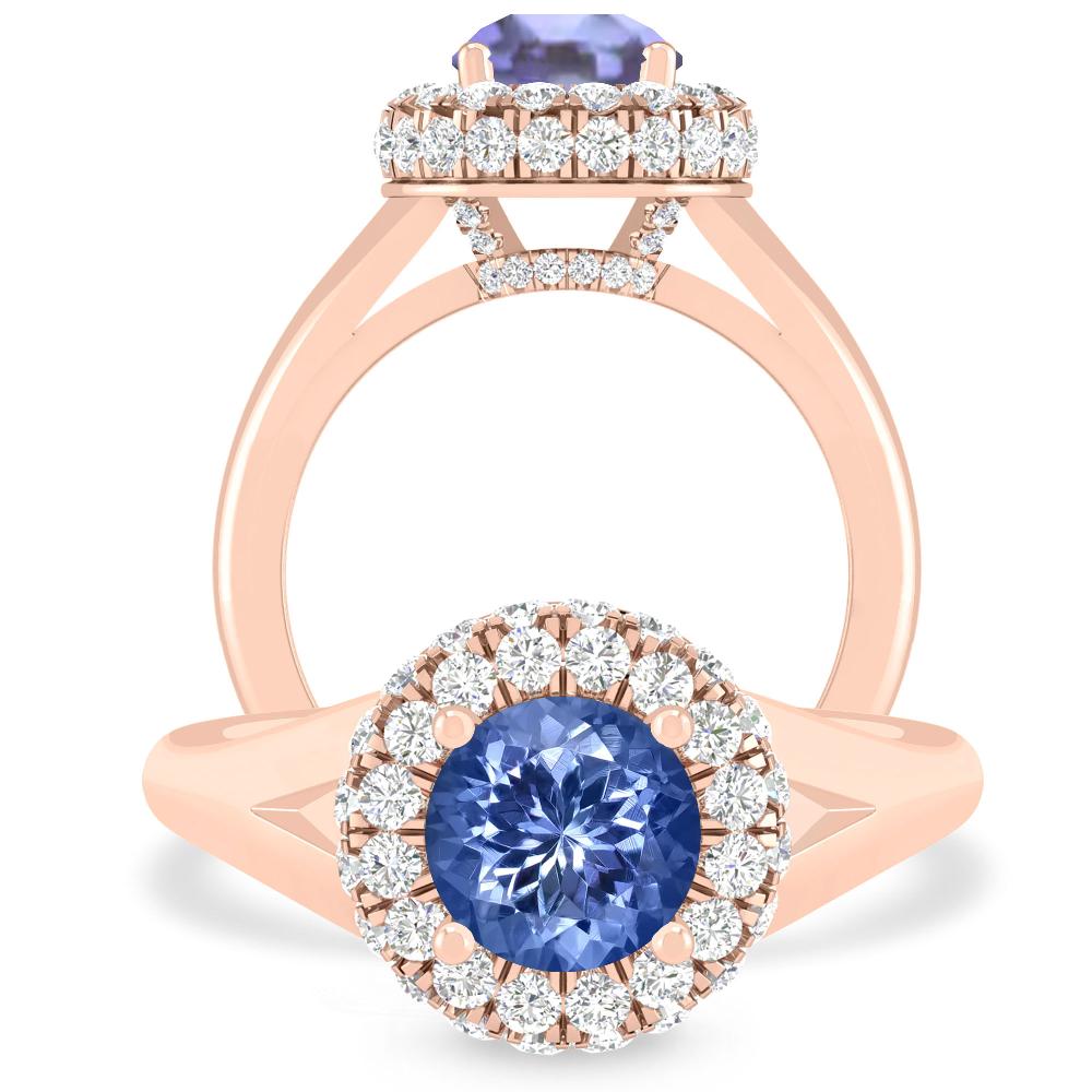 Rose Gold - Tanzanite