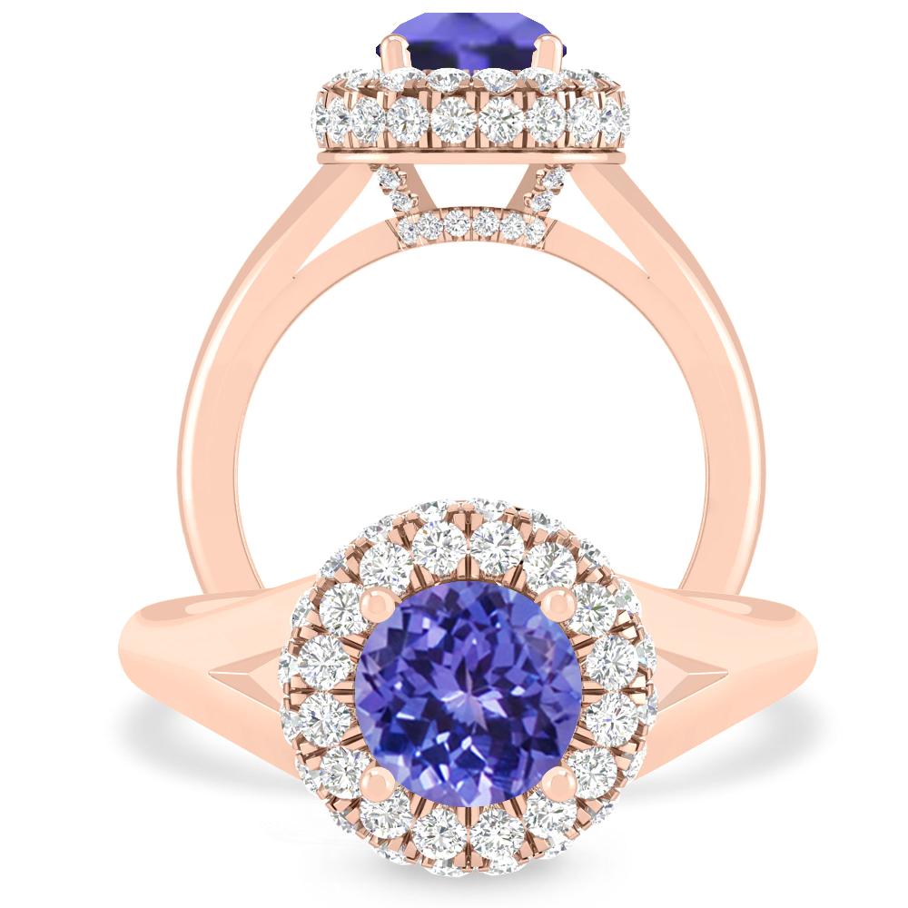 Rose Gold - Tanzanite