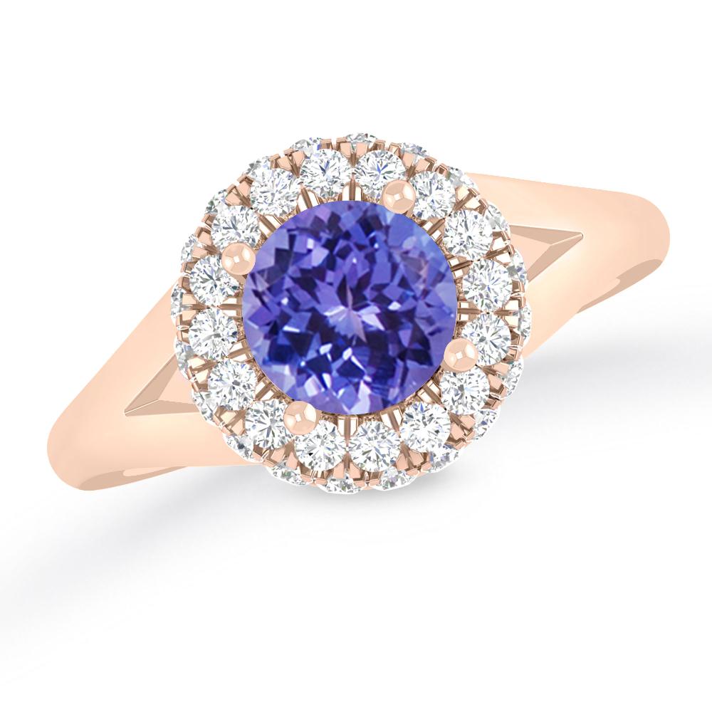 Rose Gold - Tanzanite