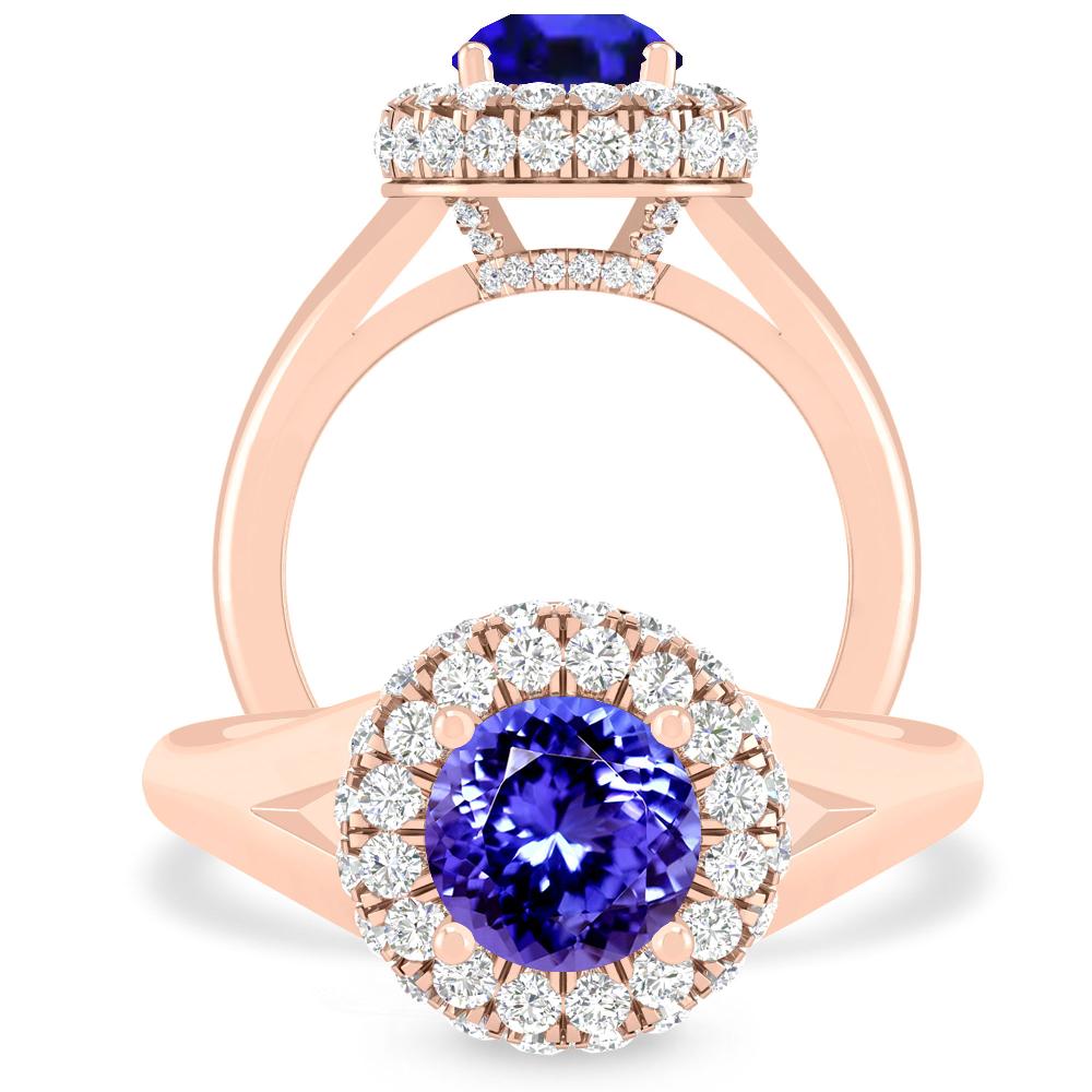 Rose Gold - Tanzanite