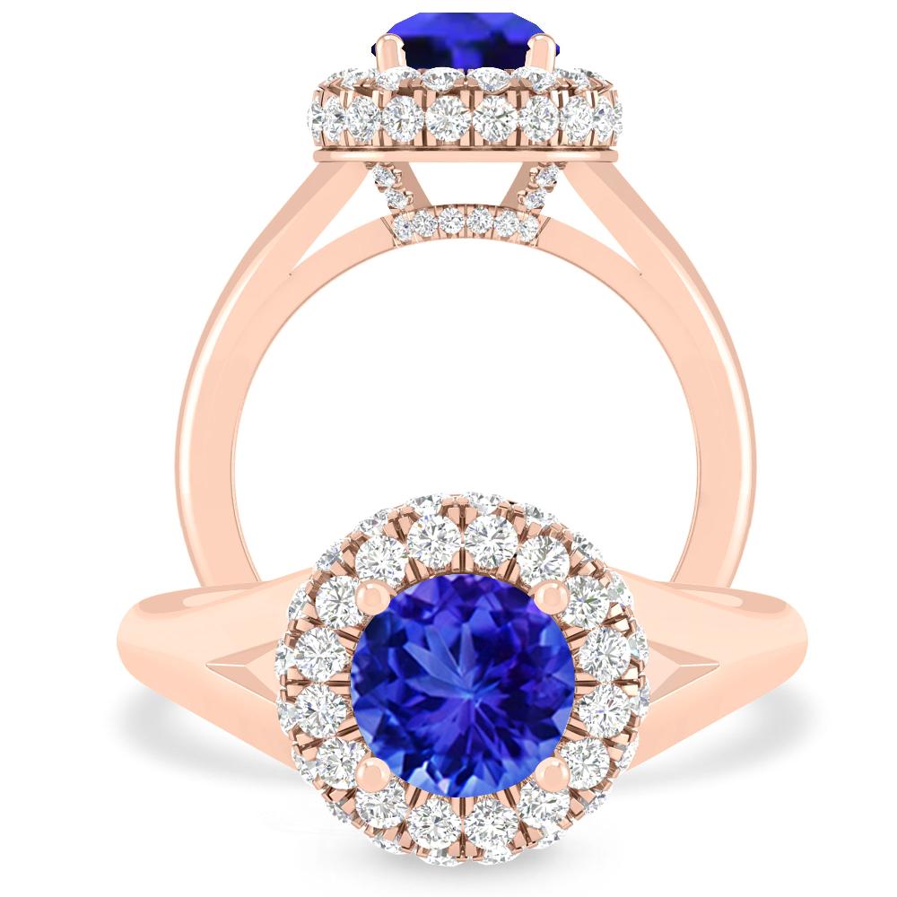 Rose Gold - Tanzanite