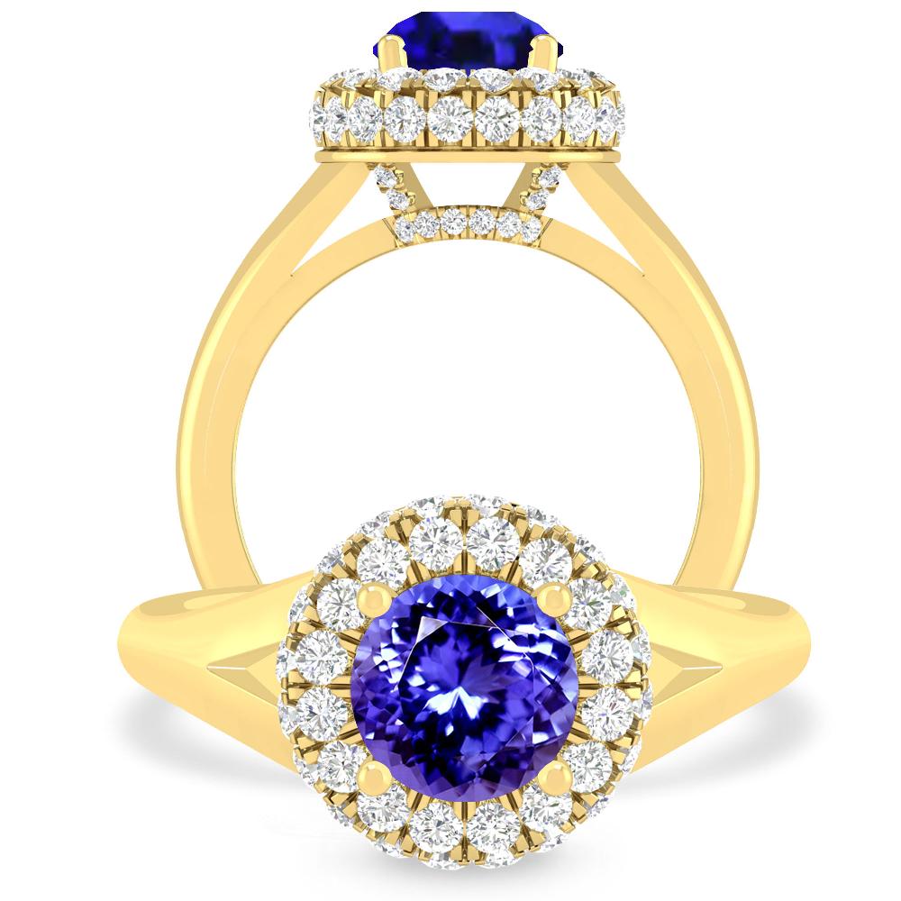 Yellow Gold - Tanzanite