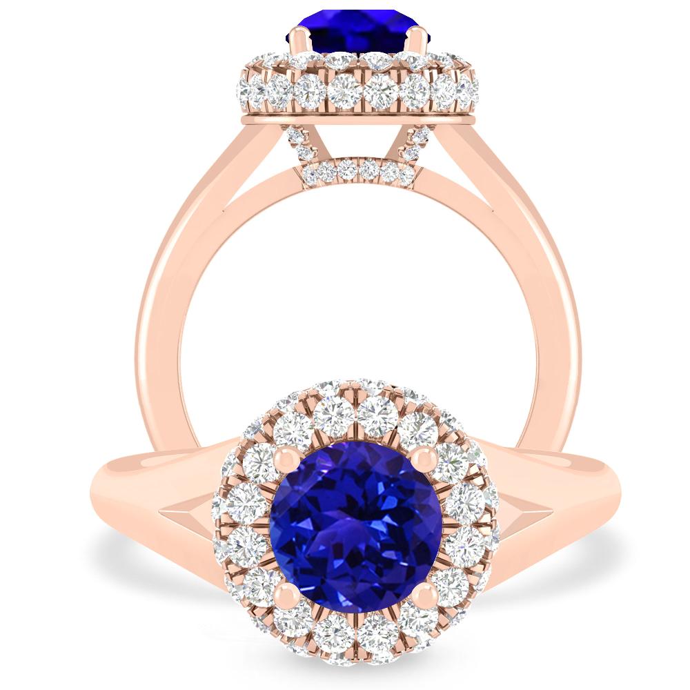 Rose Gold - Tanzanite