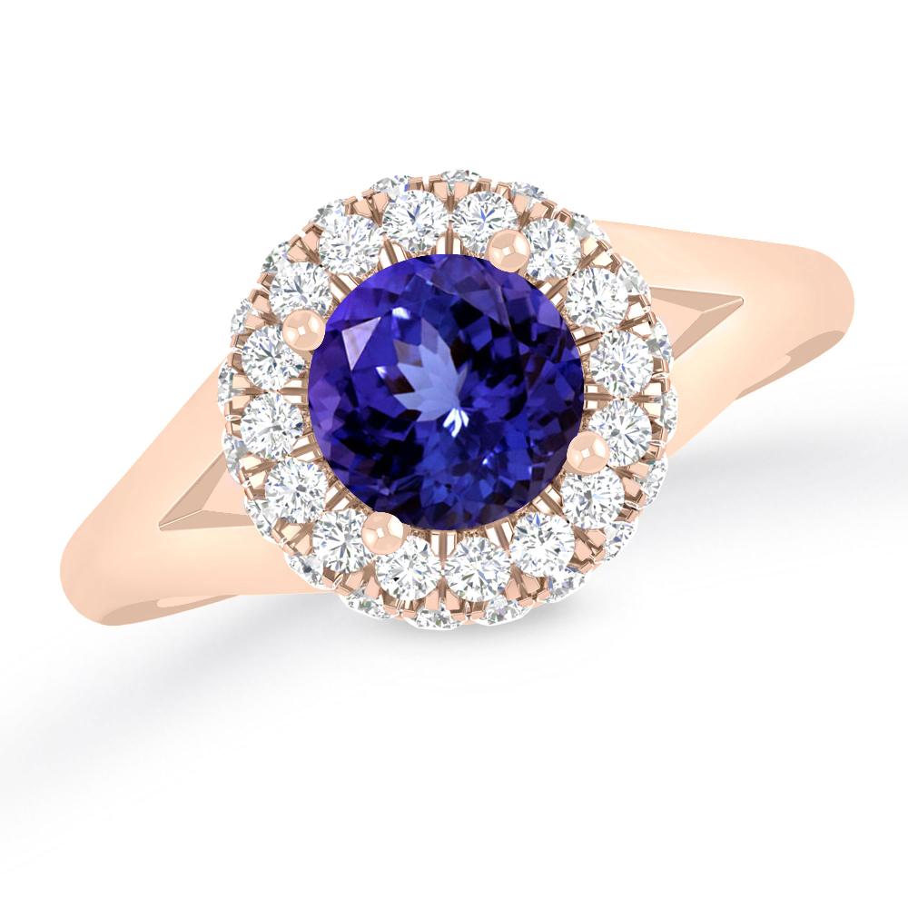 Rose Gold - Tanzanite