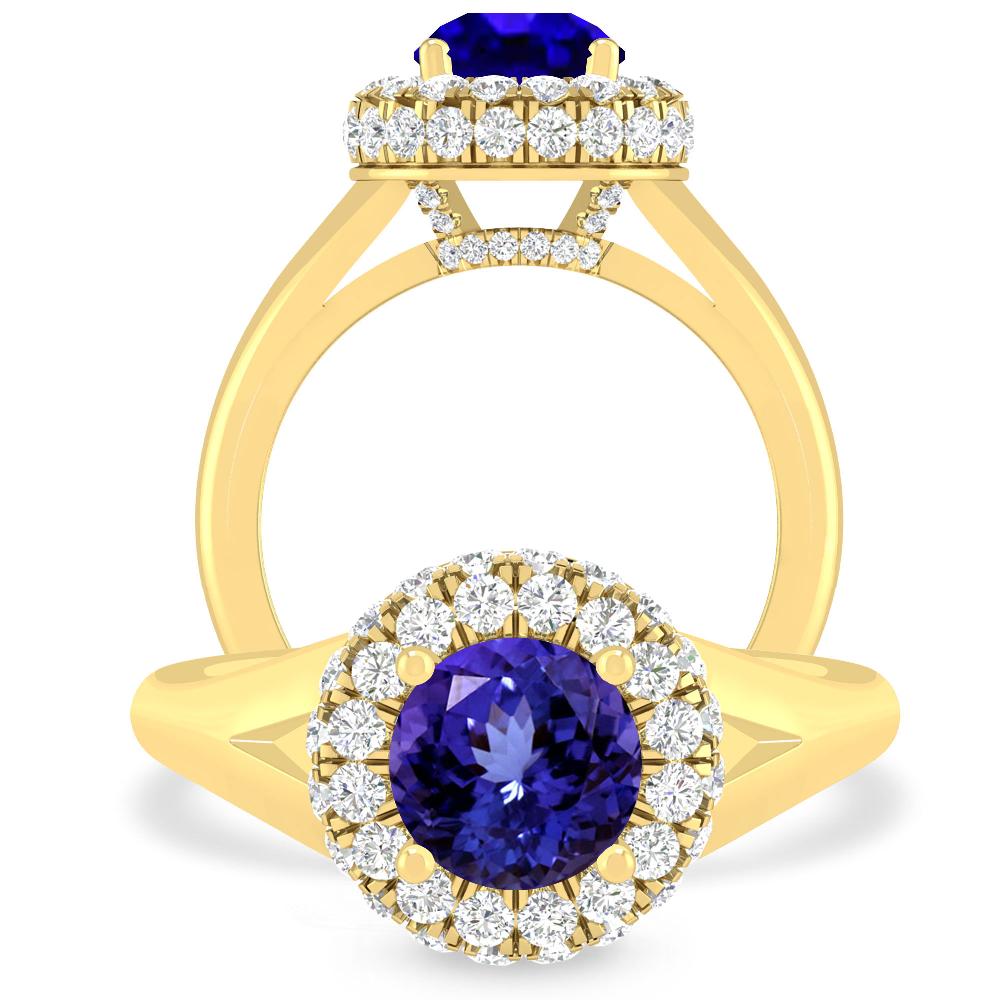 Yellow Gold - Tanzanite