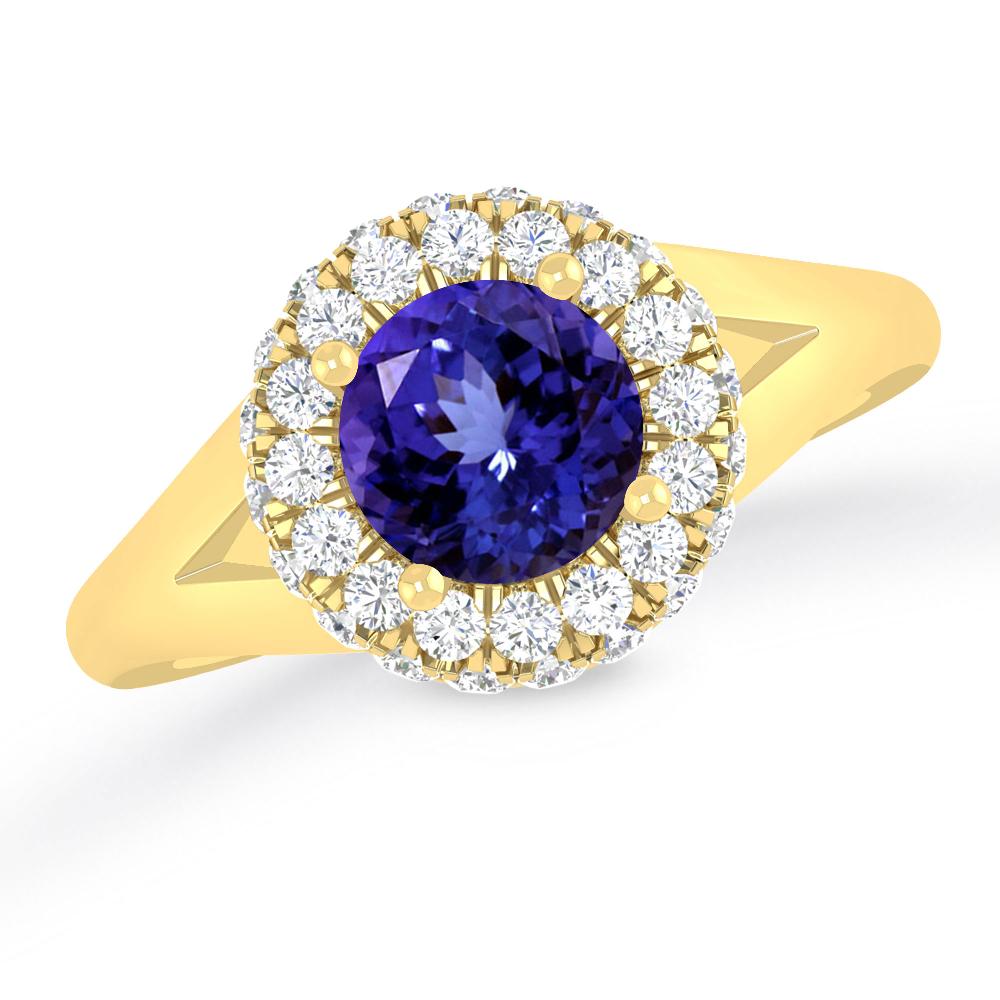 Yellow Gold - Tanzanite