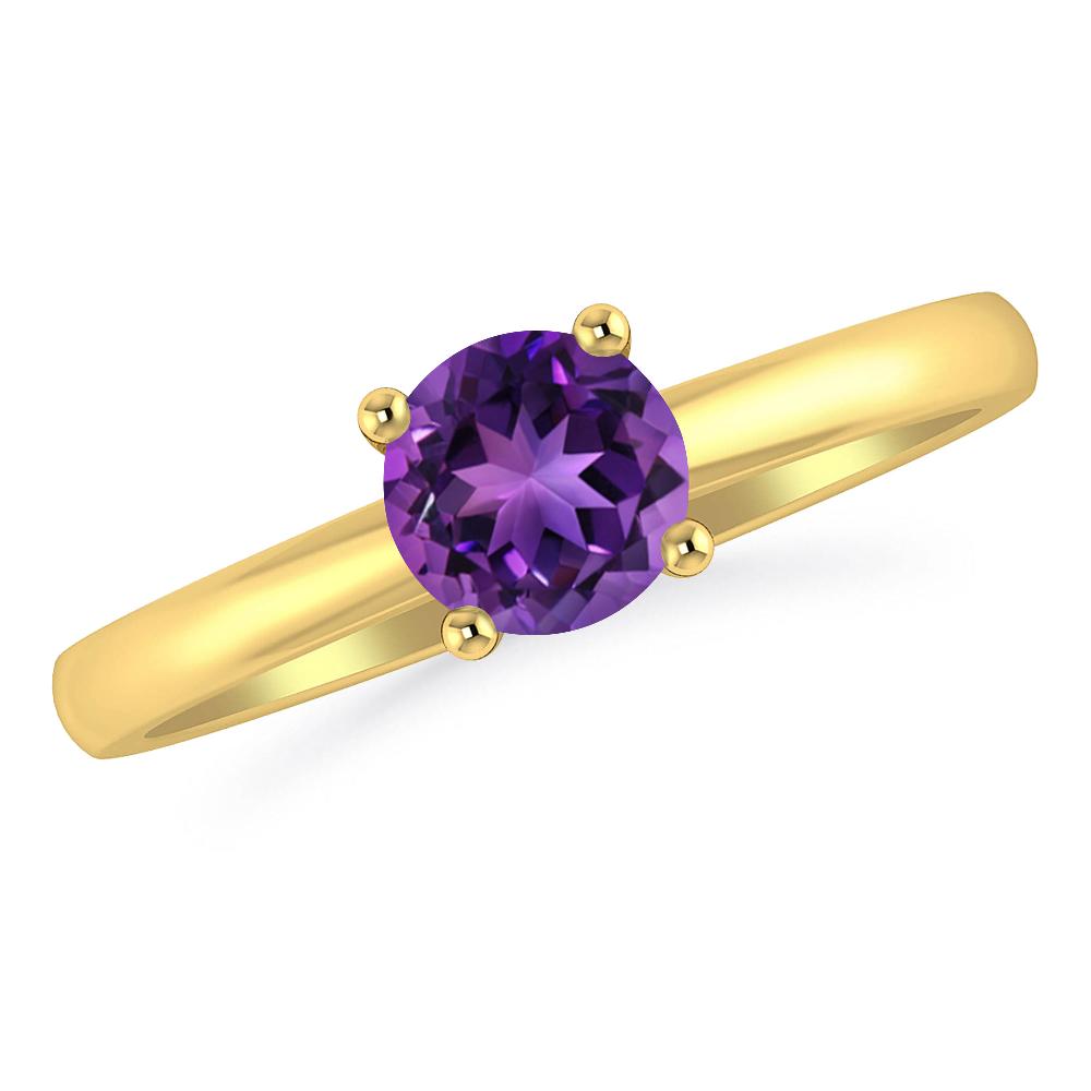 Yellow Gold - Amethyst