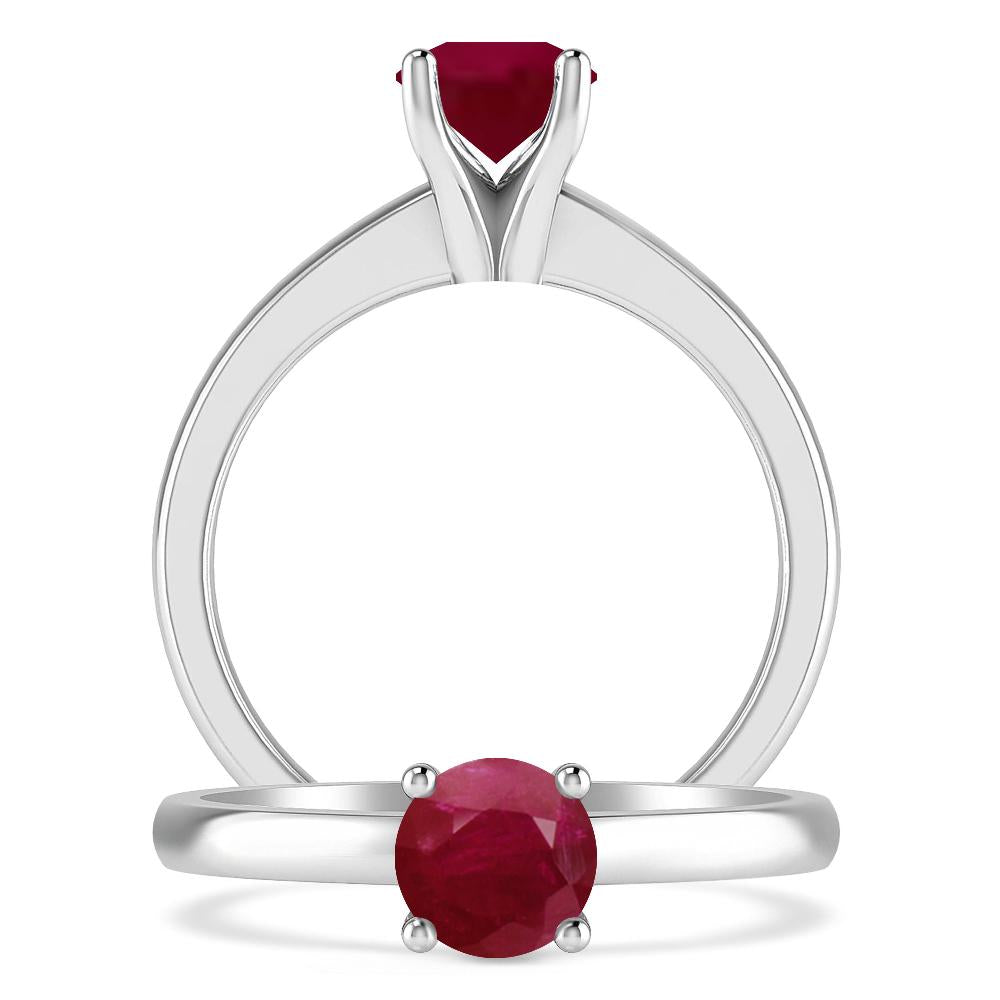 White Gold - Ruby