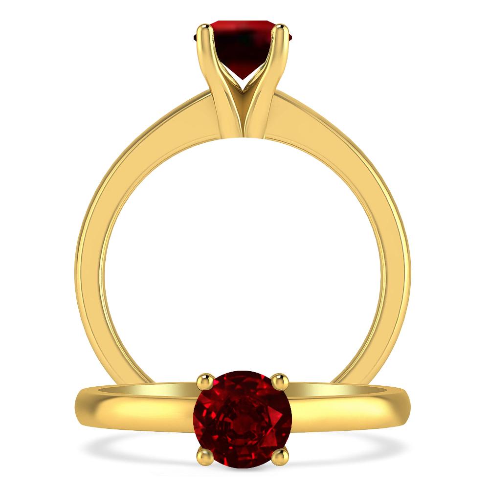 Yellow Gold - Ruby