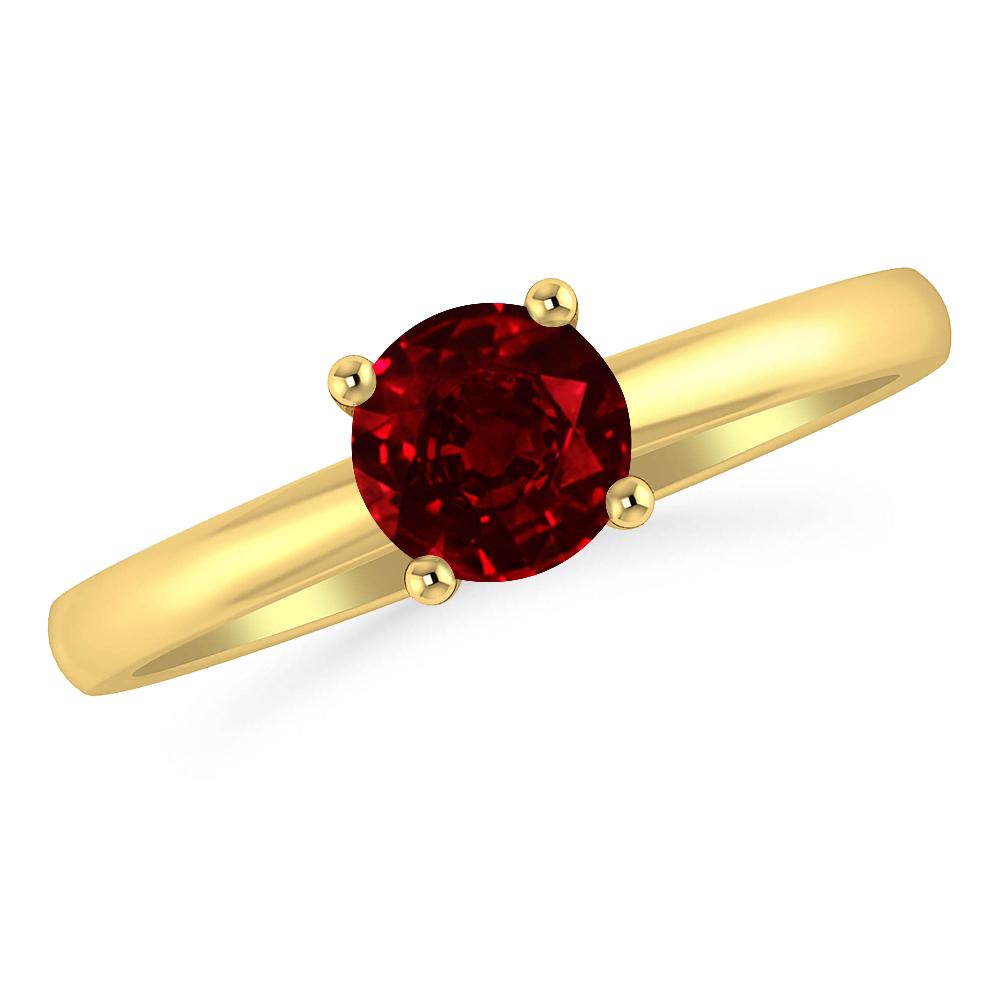 Yellow Gold - Ruby