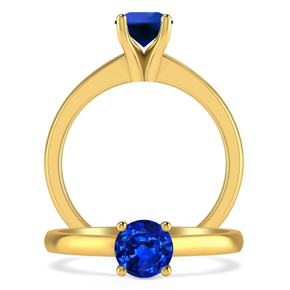 Yellow Gold - Sapphire