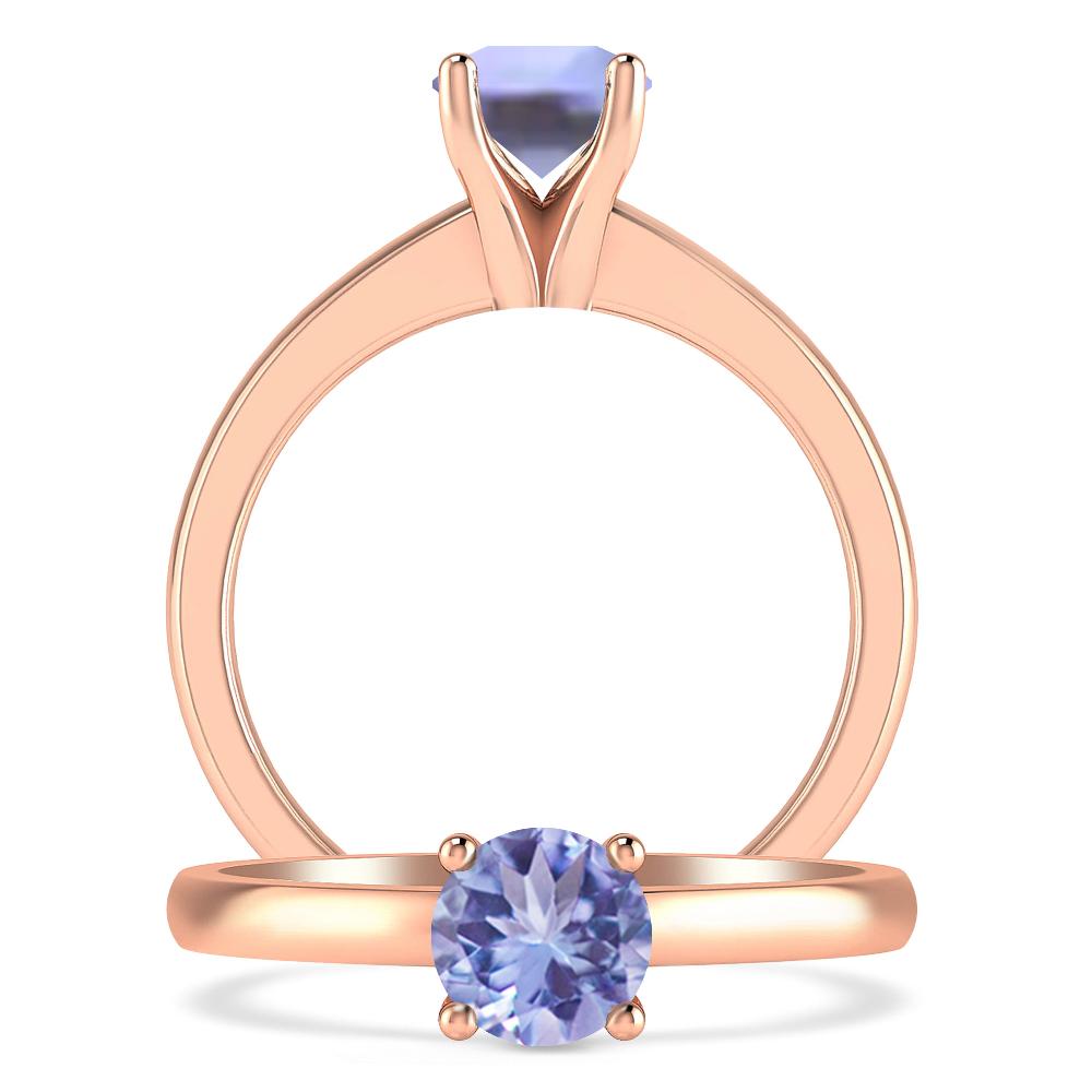 Rose Gold - Tanzanite